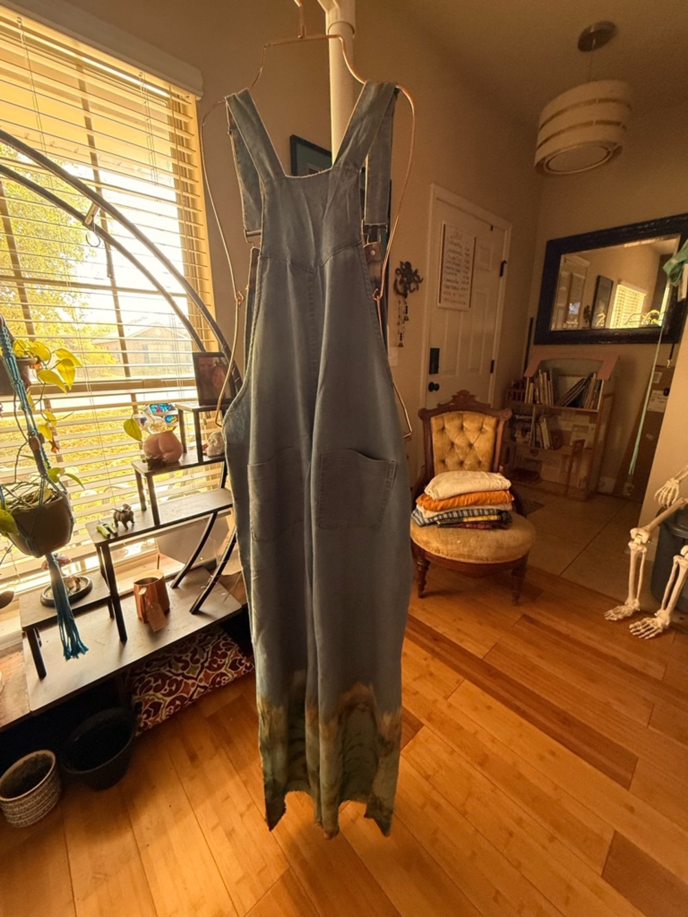 Gypsy Rose Dip-Dye Overalls Women’s L/XL - Picture 4 of 5